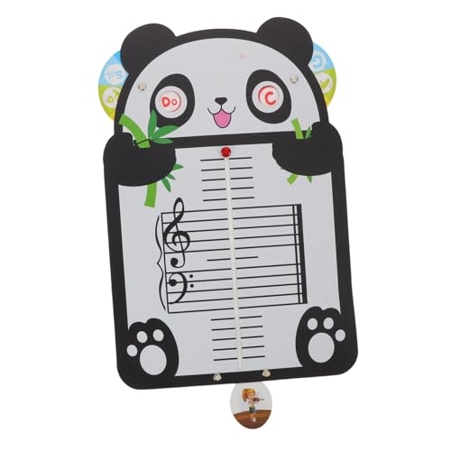 FRCOLOR Musik-lerntafel mit Panda-motiv Tragbares Fünfzeiliges Notationsbrett für Anfänger Flexibles Musiklern Rhythmusübungs-tool Geeignet für Zuhause Schule Musikunterricht von FRCOLOR