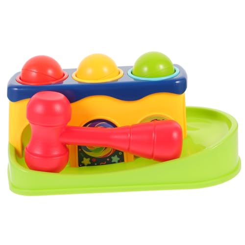 FRCOLOR Musikalisches Hammer Pounding Toy Lernspielzeug für Kleinkinder mit Bunten Bällen Motorik Sehsinn und Musikalischem Verständnis Geeignet für Jungen und Mädchen Zufällige Farbe von FRCOLOR