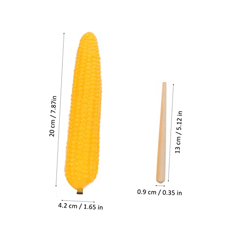 FRCOLOR Musikinstrument Corn Shaker aus Robustem Abs Langlebiges Kindgerechtes Gemüse Musical Toy mit Stab Pädagogisches zur Motorischer und Kognitiver Fähigkeiten für Kleinkinder von FRCOLOR