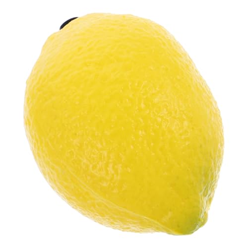 FRCOLOR Musikinstrument Frucht Maracas Zitronenform aus Sicherem Kunststoff Pädagogisches Orff Instrument für Kleinkinder und Vorschulkinder für Unterhaltung und Früherziehung von FRCOLOR