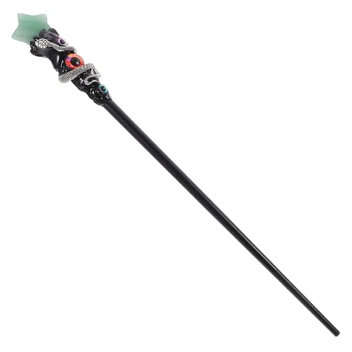 FRCOLOR Natürlicher Zauberstab mit Dämonenauge Dekorativer Hexenstab für Halloween Cosplay und Party Deko Langlebig Leicht Detailreich Verarbeitet Bühnenrequisite von FRCOLOR