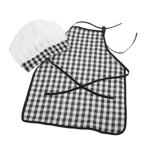 FRCOLOR Neugeborenen Kochkostüm mit Schürze und Hut Bequemes Babychef-outfit Monate für Jungen und Mädchen Genderneutrale Backkleidung für Fotoshootings und Spielerisches Kochen von FRCOLOR