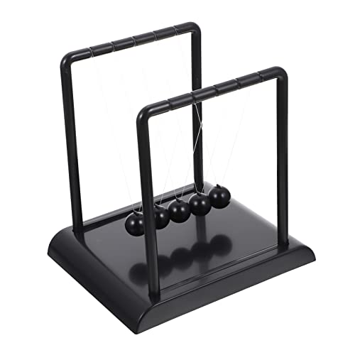 FRCOLOR Newton Balance Ball Tischdekoration Großes Schwarzes Desktop Ornament Elegantes Gleichgewichtsspielzeug für Büro und Zuhause Kreatives Wissenschafts Dekoobjekt Langlebiges von FRCOLOR
