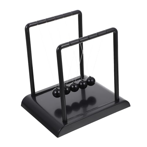 FRCOLOR Newton Balance Balls Dekoratives Schreibtischspielzeug Einzigartiges Physikalisches Kunsthandwerk Stilvolle Home Office Tischdekoration Kreatives Geschenk für von FRCOLOR