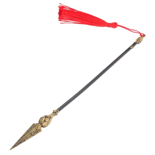 FRCOLOR Nezha Model Üben Sammelspiel, Cosplay-spielzeugfeuerlanze Tragbare Spielzeugfeuerlanze Partyspiel- Mit Feuerspitzen Zinklegierung Black von FRCOLOR