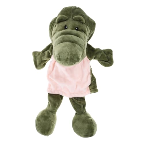 FRCOLOR Niedliche Krokodil Handpuppe Weiches Plüschstofftier Puppenspielzeug für Interaktives Rollenspiel und Geschichtenerzählen Kreatives Tier Handpuppen von FRCOLOR