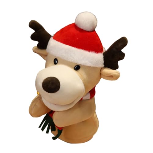 FRCOLOR Niedliche Weihnachts Handpuppe Fingerpuppen Plüschspielzeug Eltern Junge Mädchen Interaktives Rollenspiel Kreatives Lernspielzeug für Kindergarten und Zuhause von FRCOLOR