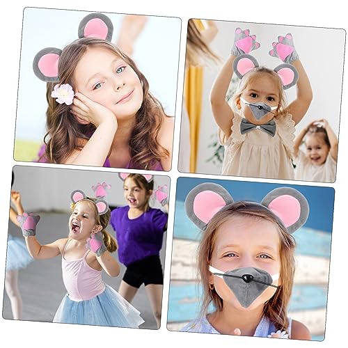 FRCOLOR Niedliches Teiliges Mäusekostüm Set mit Ohren Haarreif Schleife Handschuhen und Grauem Tüllrock für Kindergartenaufführungen Halloween und Kostümpartys FRCOLOR Niedliches Teiliges Mäusekostüm Set mit Ohren Haarreif Schleife Handschuhen und Grauem Tüllrock für Kindergartenaufführungen Halloween und Kostümpartys von FRCOLOR