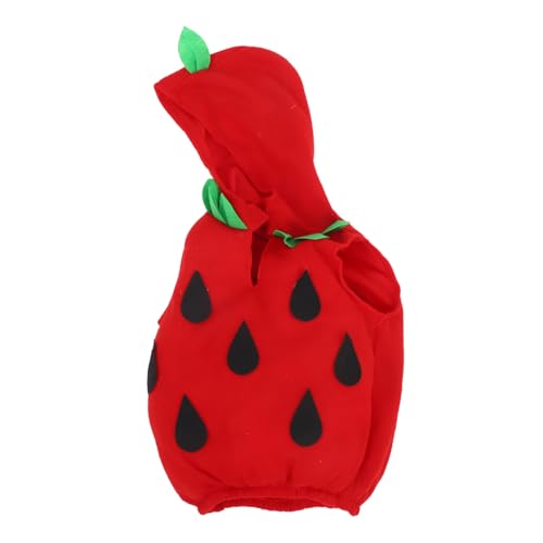 FRCOLOR Obstkostüm Erdbeer Halloween Strampler Neuartiges Kinderkostüm Mit Kappe Für Themenpartys Und Halloween 3–5 Jahre Alt Rot FRCOLOR Obstkostüm Erdbeer Halloween Strampler Neuartiges Kinderkostüm Mit Kappe Für Themenpartys Und Halloween 3–5 Jahre Alt Rot von FRCOLOR