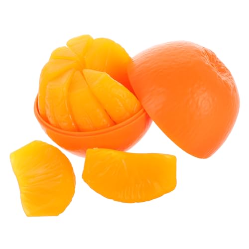 FRCOLOR Orangenpuzzle für Lernspielzeug Früchte Steckspiel Abnehmbare Teile Neugier Eltern Junge Mädchen Bindung Pädagogisch Leicht zu Reinigen von FRCOLOR