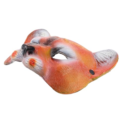 FRCOLOR PU Löwenmaske Halbgesichtsmaske für Erwachsene Atmungsaktiv Formbeständig für Halloween Karneval Cosplay und Kostümpartys Komfortabel und Langlebig von FRCOLOR