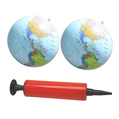FRCOLOR PVC Aufblasbarer Weltkarte Ball mit Farbigem Handpumpe Stressabbau für Erwachsene Bedrucktes Lernspielzeug Zufällige Farbe Zufällige Farbe FRCOLOR PVC Aufblasbarer Weltkarte Ball mit Farbigem Handpumpe Stressabbau für Erwachsene Bedrucktes Lernspielzeug Zufällige Farbe Zufällige Farbe von FRCOLOR