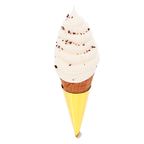 FRCOLOR PVC Eiscreme Modell Eistüte Kunstdessert Fotorequisite Dekorationstabellen Realistische Nachbildung für Schaufenster und Fotografie von FRCOLOR