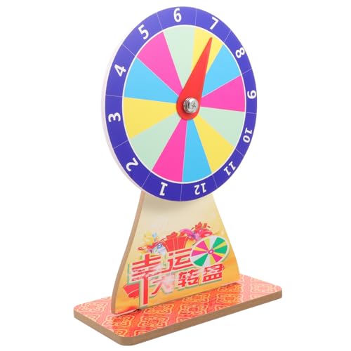 FRCOLOR Party Spiel Tischplatte Leicht Rotierendes Rad mit Stabilem Standfuß für Raffles Feiern und Events Robustes DIY Partyspiel Zubehör von FRCOLOR