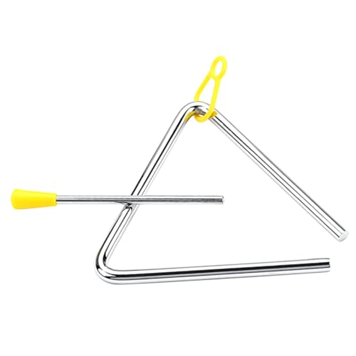 FRCOLOR Percussion Dreieck Instrument Klöppel Klarer Glatte Oberfläche für Frühe Musikalische Bildung Kindergarten und Zuhause von FRCOLOR