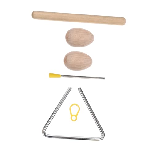 FRCOLOR Percussion Instrument mit Triangle Dinner Bell und Rhythmus Ei Teiliges Orff Schlaginstrument für Musikunterricht Frühe Musikförderung und Rhythmusübungen bei Kindern FRCOLOR Percussion Instrument mit Triangle Dinner Bell und Rhythmus Ei Teiliges Orff Schlaginstrument für Musikunterricht Frühe Musikförderung und Rhythmusübungen bei Kindern von FRCOLOR