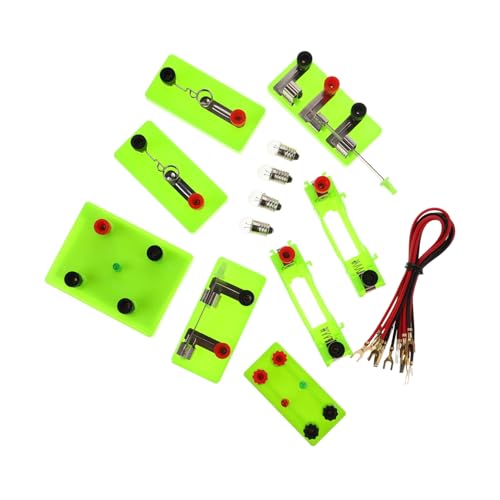FRCOLOR Physik Elektrische Schaltung Lernset für Experimentierkasten mit Motor Schaltkreis Bausatz für Schulunterricht Elektrizität Wissenschaft Kit Interaktives Lernspielzeug von FRCOLOR