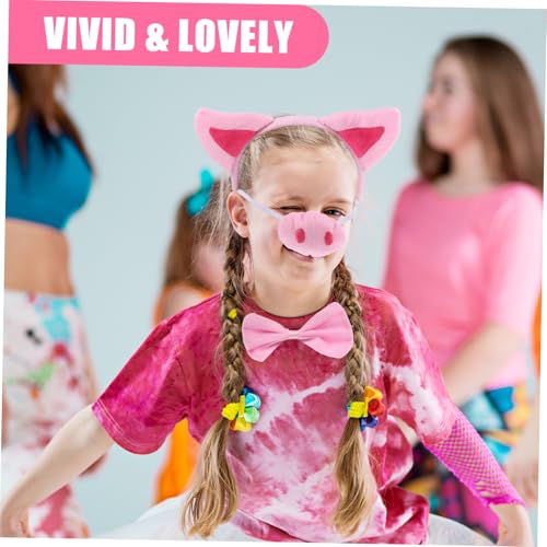 FRCOLOR Pig Cosplay Kostüm mit Schweineohren Stirnband Falscher Nase Rosa Handschuhen und Schweineschwanz Weiches Bequemes Partyzubehör für Halloween und Karneval FRCOLOR Pig Cosplay Kostüm mit Schweineohren Stirnband Falscher Nase Rosa Handschuhen und Schweineschwanz Weiches Bequemes Partyzubehör für Halloween und Karneval von FRCOLOR