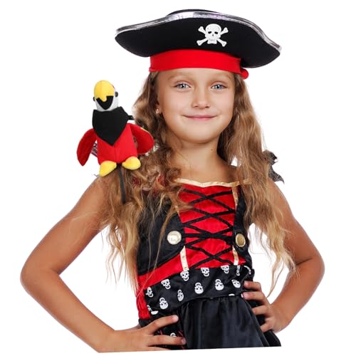 FRCOLOR Piratenkostüm Zubehör Teilig mit Plüsch Schulter Rotes Piraten Bandana und Schwarzem Halstuch Leichtes Cosplay Requisit für Halloween und Piraten Partys FRCOLOR Piratenkostüm Zubehör Teilig mit Plüsch Schulter Rotes Piraten Bandana und Schwarzem Halstuch Leichtes Cosplay Requisit für Halloween und Piraten Partys von FRCOLOR