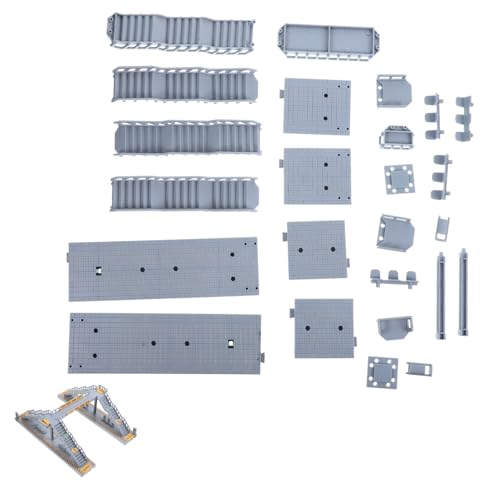FRCOLOR Plastik Mini Fußgängerbrücke Modell DIY Sandtisch Ornament Langlebiges Kunststoff Zubehör für Landschaftsdekoration Puppenhaus und Lehrmittel Detailreich und Vielseitig Verwendbar von FRCOLOR
