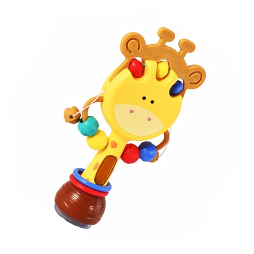 FRCOLOR Plastik Rassel Trommel mit Licht und Musik Saugnapf Design Jahre Lernspielzeug für Kleinkinder Jungen Mädchen Sicher und Pädagogisch von FRCOLOR