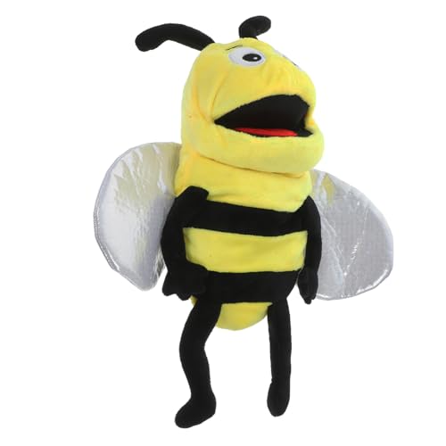 FRCOLOR Plüsch Bienen Handpuppe aus Weichem Material Sichere Handspielzeug Marionette für Fördert Kreativität und Kommunikation Storytelling Zubehör für Eltern Junge Mädchen Spiele von FRCOLOR