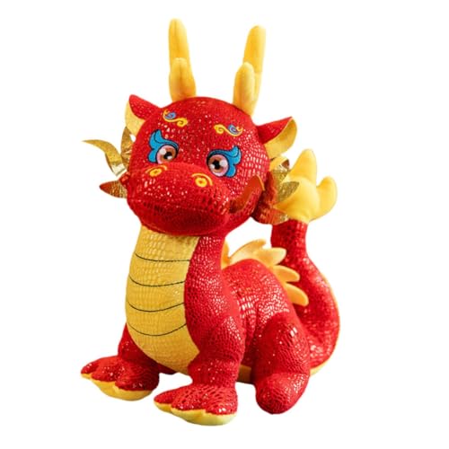 FRCOLOR Plüsch Drache Maskottchen Puppe Buntes Stofftier Neujahr Dekoration für Familie Freunde Chinesisches Neujahr Geschenkidee Geburtstag Hochwertiges Kuscheltier FRCOLOR Plüsch Drache Maskottchen Puppe Buntes Stofftier Neujahr Dekoration für Familie Freunde Chinesisches Neujahr Geschenkidee Geburtstag Hochwertiges Kuscheltier von FRCOLOR