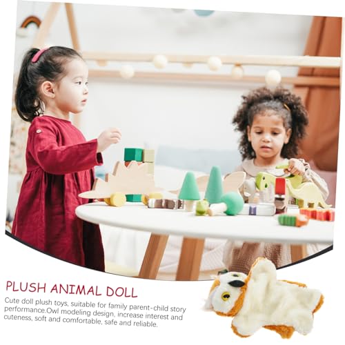 FRCOLOR Plüsch Eulen Handpuppe Kuscheltier für Erwachsene Weiche Stofftier Marionette für Rollenspiel Interaktive Erzählung Waschbar und Komfortabel von FRCOLOR