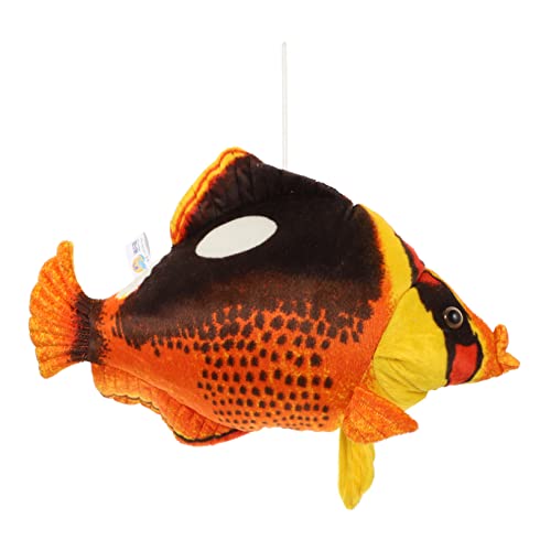 FRCOLOR Plüsch Fischspielzeug Kurzflor Kuscheltier Niedlich Wohnkultur Sofa Dekoration Kinderzimmer Ornament Orange FRCOLOR Plüsch Fischspielzeug Kurzflor Kuscheltier Niedlich Wohnkultur Sofa Dekoration Kinderzimmer Ornament Orange von FRCOLOR