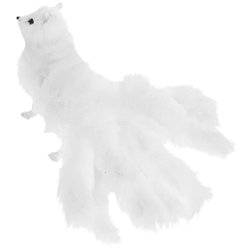 FRCOLOR Plüsch Fuchs Figur Realistische Simulation Weiches Kuscheltier Tiermodell Dekoration Kinderzimmer Auto Wohnzimmer von FRCOLOR