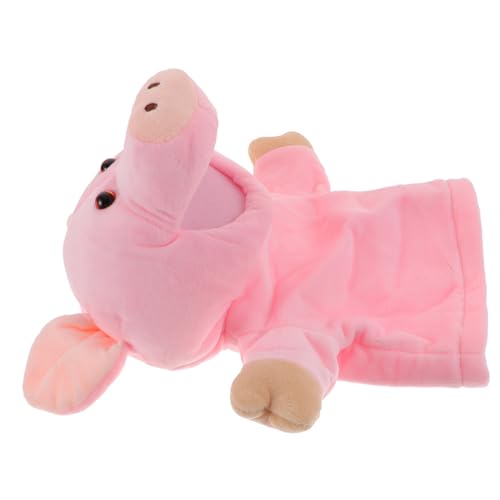 FRCOLOR Plüsch Handpuppe Schwein Interaktives Tier für Rollenspiele und Geschichtenerzählen Fördert Kreativität und Kommunikation aus Hochwertigem Sanftem Material für Zuhause und von FRCOLOR