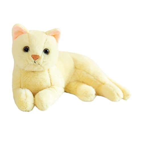 FRCOLOR Plüsch Katze Puppe Gelb Kuscheltier für Haushaltsdeko Weiche Simulation Katze als Sofa Ornament und Schlafkissen FRCOLOR Plüsch Katze Puppe Gelb Kuscheltier für Haushaltsdeko Weiche Simulation Katze als Sofa Ornament und Schlafkissen von FRCOLOR