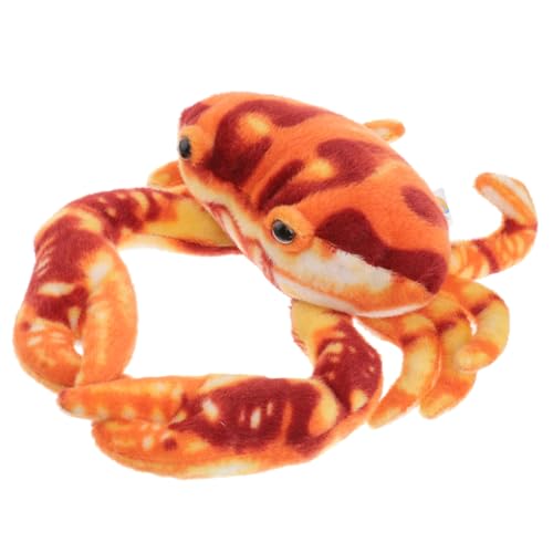 FRCOLOR Plüsch Krabbe Kuscheltier Rotes Life und Wurfkissen für Weiches Stofftier Fördert Kognitive Entwicklung Langlebiges Plüsch und Kunststoffmaterial von FRCOLOR