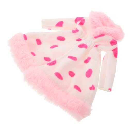 FRCOLOR Ersatzmode Für Puppen Plüschmantel Und Accessoires Für Mädchenpuppen Dekoratives Outfit Leicht Anzuziehen Kreative Spielzeugkleidung Mit Stil Und Farbecht von FRCOLOR