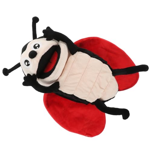 FRCOLOR Plüsch Marienkäfer Handpuppe Handspielzeug Kreative Rollenspiel Puppe Interaktives Lernspielzeug für Erwachsene von FRCOLOR