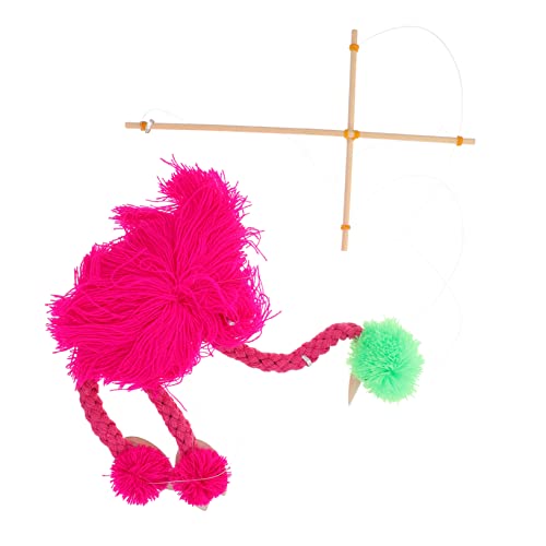 FRCOLOR Plüsch Marionettenpuppe Interaktive Tier Marionette im Niedlichen Design für Fördert Kreativität und Fingerfertigkeit Perfektes für Drinnen Lebendigen Farben Rosa von FRCOLOR