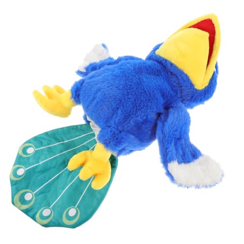 FRCOLOR Plüsch Papagei Handpuppe Interaktive Geschichtenerzähler Handpuppe für Weiches für Frühe Bildung und Kreative Rollenspiele von FRCOLOR