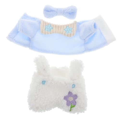 FRCOLOR Plüsch Puppenbekleidung Süße Schlafanzug Designs Weiche Austauschbare Kuscheltiere Kleidung für Kleine Puppen und Sammler Vielseitig zu Weihnachten und Alltag von FRCOLOR