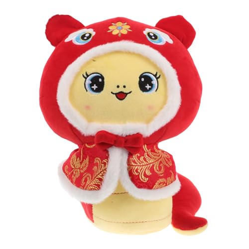 FRCOLOR Plüsch Schlange Kuscheltier Weiches Stofftier Chinesisches Neujahr Dekoration Feng Shui Glücksschlange Handpuppe Rv Deko Geschenk zum Jahr der Schlange von FRCOLOR