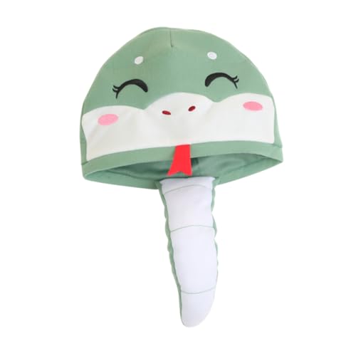 FRCOLOR Schlangenkostümhut Aus Plüsch Für Erwachsene Kopfbedeckung Im Schlangenkopfdesign Halloween-kostümzubehör Party-Accessoire Für Karneval Und Themenpartys von FRCOLOR