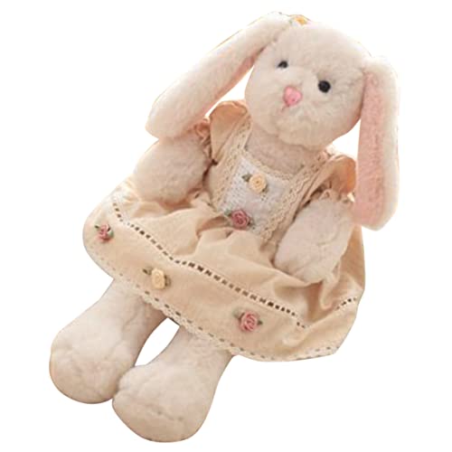 FRCOLOR Plüschhase Kuscheltier Beige Plüschtier Weiches Stofftier für Mädchen Teens Niedliches Kaninchen zum FRCOLOR Plüschhase Kuscheltier Beige Plüschtier Weiches Stofftier für Mädchen Teens Niedliches Kaninchen zum von FRCOLOR