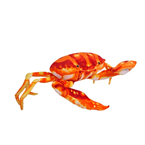 FRCOLOR Krabbenplüsch Spielzeugkissen für Kinder – 38cm Große Kuschelkrabbe aus Plüsch Lustiges Krabbenimitat für Spiel und Dekoration als Wurfkissen und Lernspielzeug von FRCOLOR