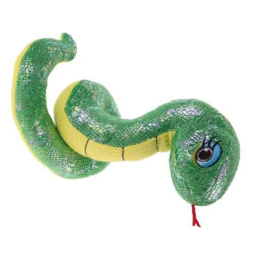FRCOLOR Plüschschlange Dekofigur für Jahr der Schlange Realistisches Kuscheltier als Neujahrsgeschenk Dekoration für Halloween und Themenpartys Detaillierte Ausführung Lebensecht für von FRCOLOR