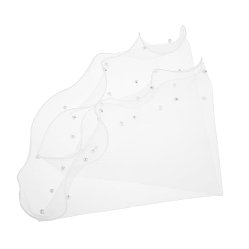 FRCOLOR Puppen Brautschleier mit Perlen Weicher Tüll Puppen Hochzeitszubehör Sammler Kostüm Haarschmuck für Doll Cosplay von FRCOLOR