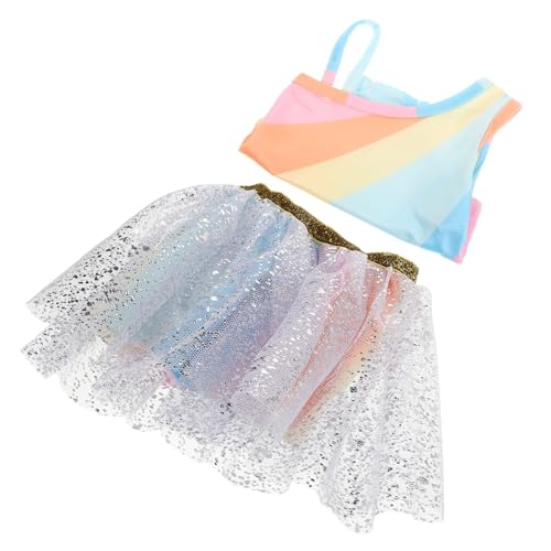 FRCOLOR Puppen Tüllrock Regenbogenfarben Glitzernd Weicher Tutu Rock Für Mädchen Puppenkleid Für Rollenspiele Geburtstagsgeschenk FRCOLOR Puppen Tüllrock Regenbogenfarben Glitzernd Weicher Tutu Rock Für Mädchen Puppenkleid Für Rollenspiele Geburtstagsgeschenk von FRCOLOR