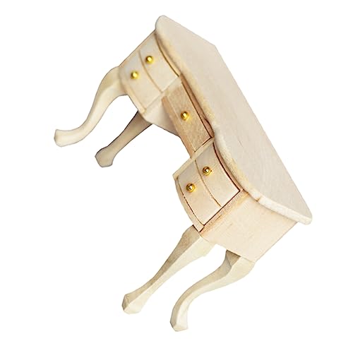 FRCOLOR Puppenhaus Dekoration Micro Study Table DIY Möbel Zubehör für Spielzimmer und Tischdeko Detailreich Vielseitig Einsetzbar von FRCOLOR