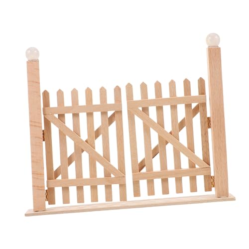 FRCOLOR Puppenhaus Gartentor Funktionales Holzgatter Zaun Zubehör für DIY Außenbereich Puppen Rollenspiele FRCOLOR Puppenhaus Gartentor Funktionales Holzgatter Zaun Zubehör für DIY Außenbereich Puppen Rollenspiele von FRCOLOR