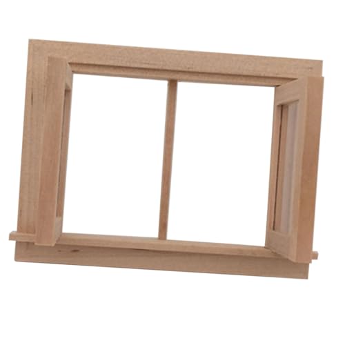 FRCOLOR Puppenhaus Mini Holzfenster Modell DIY Puppenhaus Zubehör Liebevolles für Realistische Fensterdekoration Leicht und Vielseitig Verwendbar FRCOLOR Puppenhaus Mini Holzfenster Modell DIY Puppenhaus Zubehör Liebevolles für Realistische Fensterdekoration Leicht und Vielseitig Verwendbar von FRCOLOR