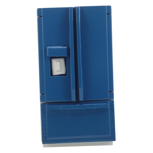 FRCOLOR Puppenhaus Mini Kühlschrank Weiß Blau Doppeltüriger Miniatur Kühlschrank Realistisches Möbelmodell für Puppenhausküche Zubehör für Mikro Szene und Rollenspiel FRCOLOR Puppenhaus Mini Kühlschrank Weiß Blau Doppeltüriger Miniatur Kühlschrank Realistisches Möbelmodell für Puppenhausküche Zubehör für Mikro Szene und Rollenspiel von FRCOLOR