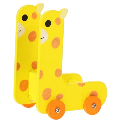 FRCOLOR Puppenhaus Miniatur Holzwagen Dekorativer Puppenwagen Tragbar Vielseitig für DIY und Wohnkultur Miniatur Holzspielzeug Aufbewahrungswagen für Puppenhaus Zubehör und Raumdekoration von FRCOLOR